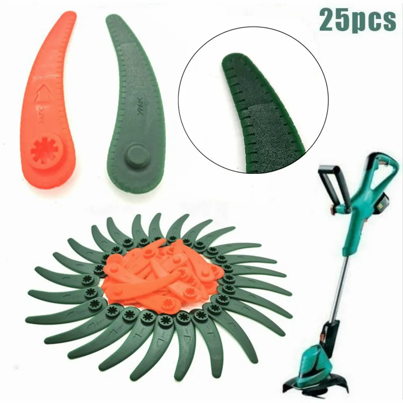25PCS ABS Plastic Trimmer Replacement Blades for Bosch ART 26-18Li ART 23-18 Li Cordless Grass Strimmer Dura Mower grass trimmer blade