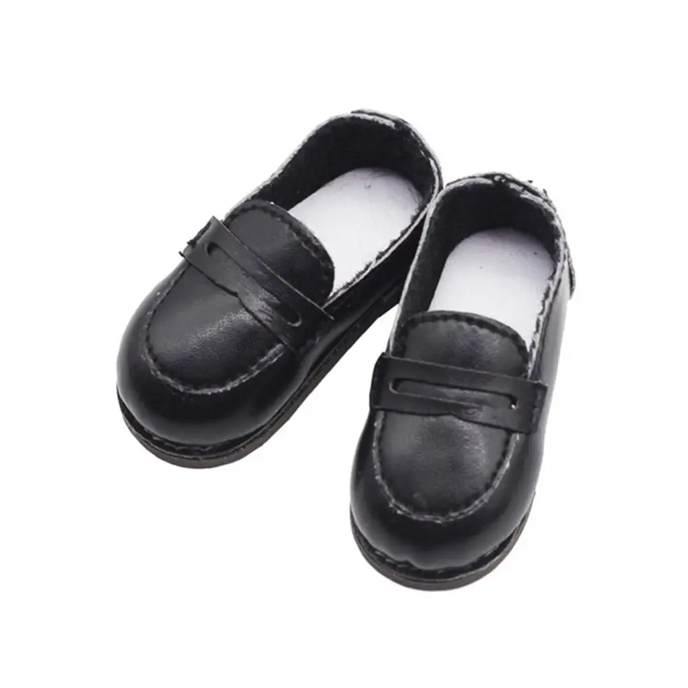 

Funny 1 Pair Premium Fashion Girl Doll Shoes Small Size Baby Doll Shoes Delicate Craft for Decoration