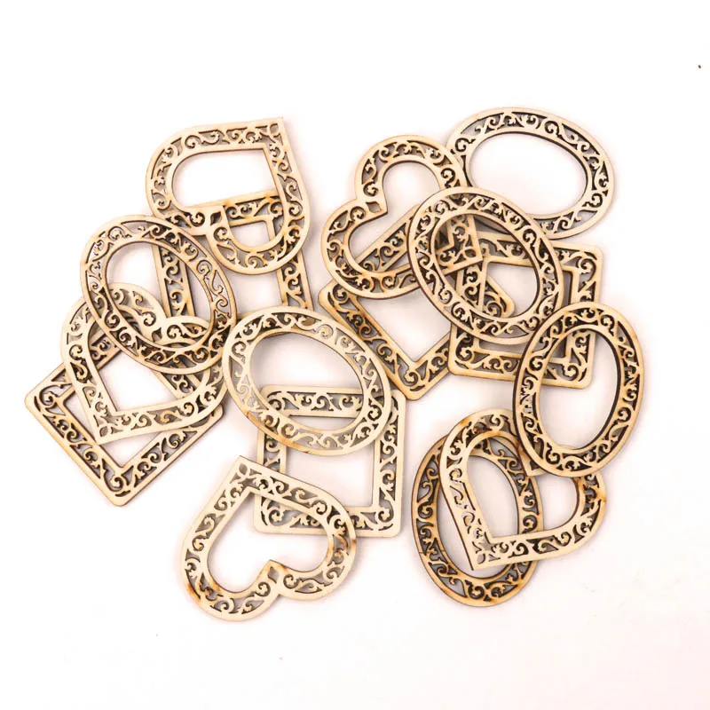 Handmade-Wooden-Crafts-Home-Decoration-Accessory-Scrapbooks-Painting-DIY-Natural-Lace-Photo-Frame-Ornaments-50-60mm