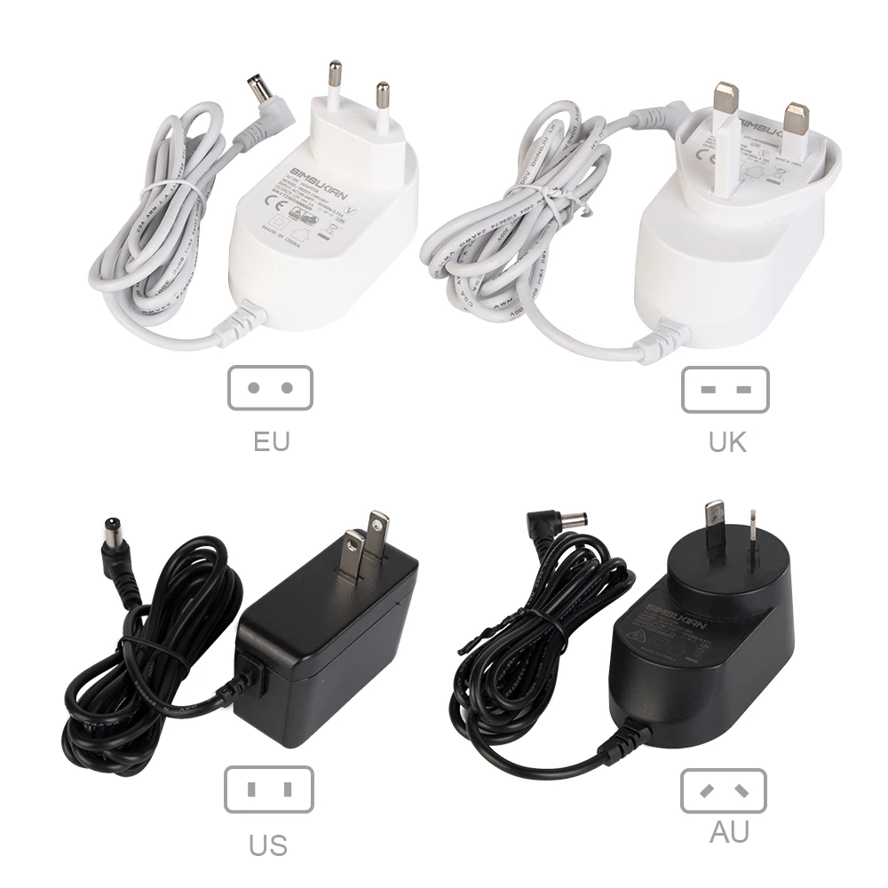 Адаптер питания с водяным импульсом AC DC 100~ 240V 12V 1A напряжение для классического ирригатора для полости рта EU AU UK US Pulg Зарядное устройство для ирригатора