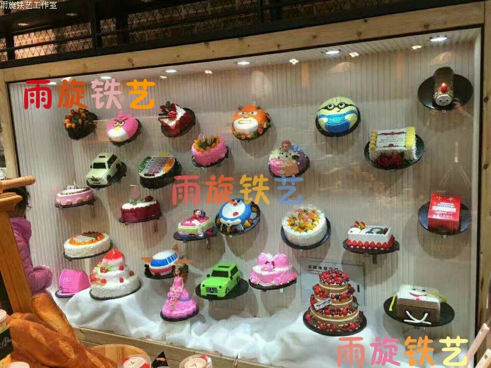 

Cake display stand Birthday cake standing on the wall Cake model tray rack