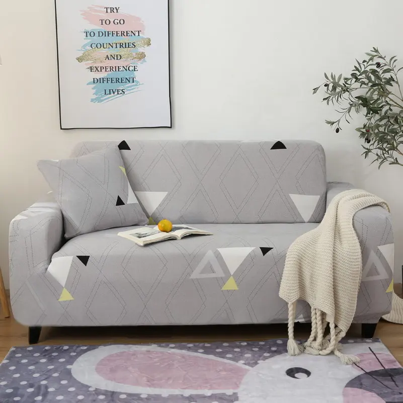 Детские штаны с геометрическим принтом стрейч диван крышку диванных чехлов делает ее пригодной для гостиной мебельный диван протектор чехлов диван 1/2/3/4 местный - Color: Color 10