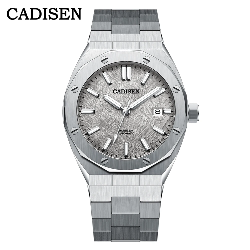 2021 New CADISEN DESIGN Black 42mm Men's Mechancia Wrist Watches top brand luxury automatic watch for men Waterproof clock man 