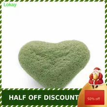 Натуральный спонж Конняку для лица глубокие губки Губка для Очистка лица форма сердца удаляет Отшелушивание масла