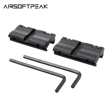

Tactical Rifle Gun Scope Mounts Base 2pcs/Set 11mm Dovetail to 20mm Rail Adapter Hunting Rifle Laser Sight Base Flashlight Mount