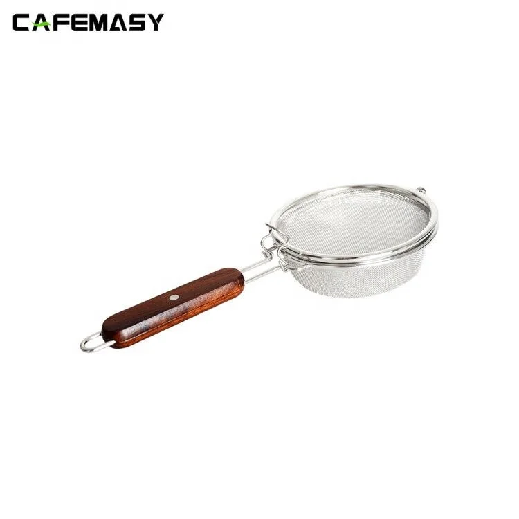 Coffee Tools Stainless Steel Coffee Roaster Wire Mesh with Wood Handle Bean Roaster Net CBN-001 50-100g coffee bean roaster coffee roaster machine