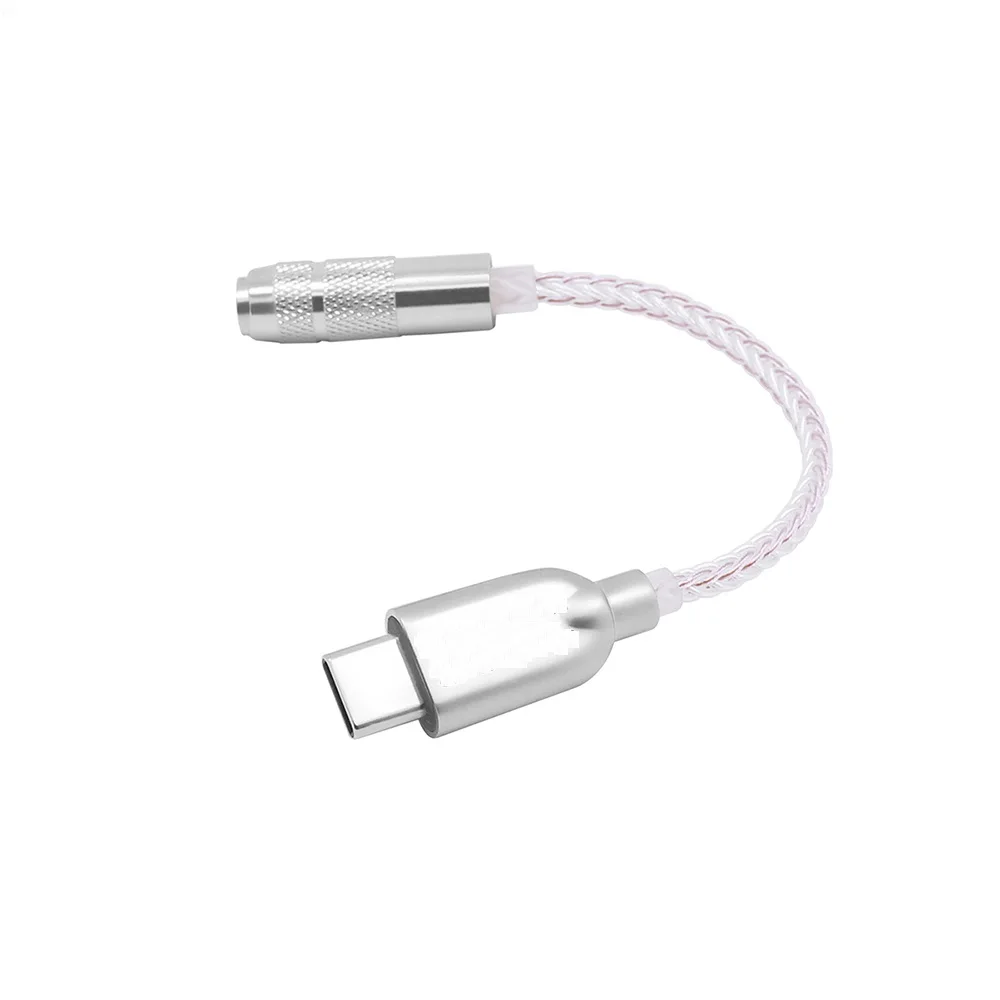USB C DAC адаптер для наушников портативный 32bit386kHz Hi Fi DSD600ohm высокопрочный усилитель