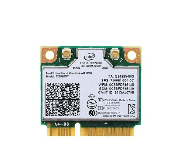 Intel 7260AC HMW двухдиапазонный 867M+ Bluetooth 4,0 MINIPCI-E ноутбук беспроводная сетевая карта