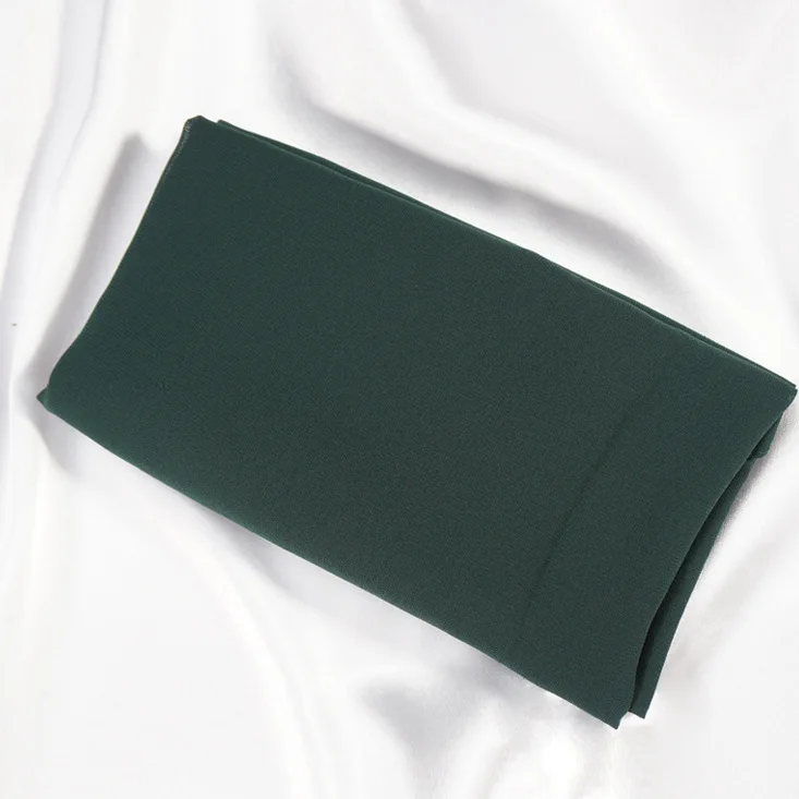 EmeraldGreen Dromiya женский элегантный скромный Мусульманский Исламский шифоновый шарф с бусинами Рамадан мягкий хиджаб высокого качества бандана головной платок - Цвет: EmeraldGreen