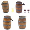 Mini Wooden Red Wine Barrel Miniature Beer Barrel Beer Cask Beer Keg for Dolls House Decoration 1:12 Scale Dollhouse Accessories ► Photo 1/6