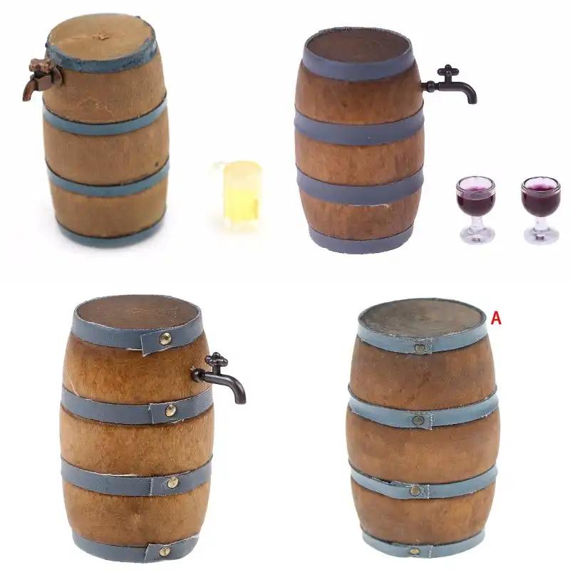 Mini Barril De Madera De Vino Tinto Barril De Cerveza En Miniatura Barril De Cerveza De