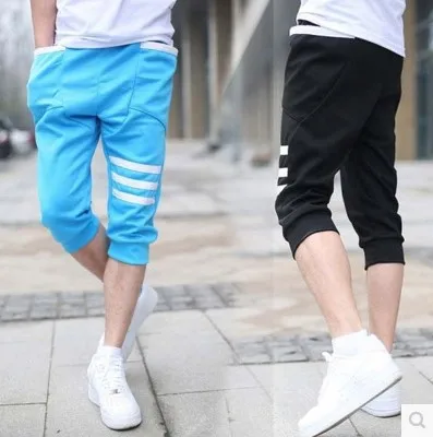 

Summer Breeches Students Casual Capri Korean-style Loose Harem Pants Athletic Pants Teenager Sweatpants Men's Trousers Fashion