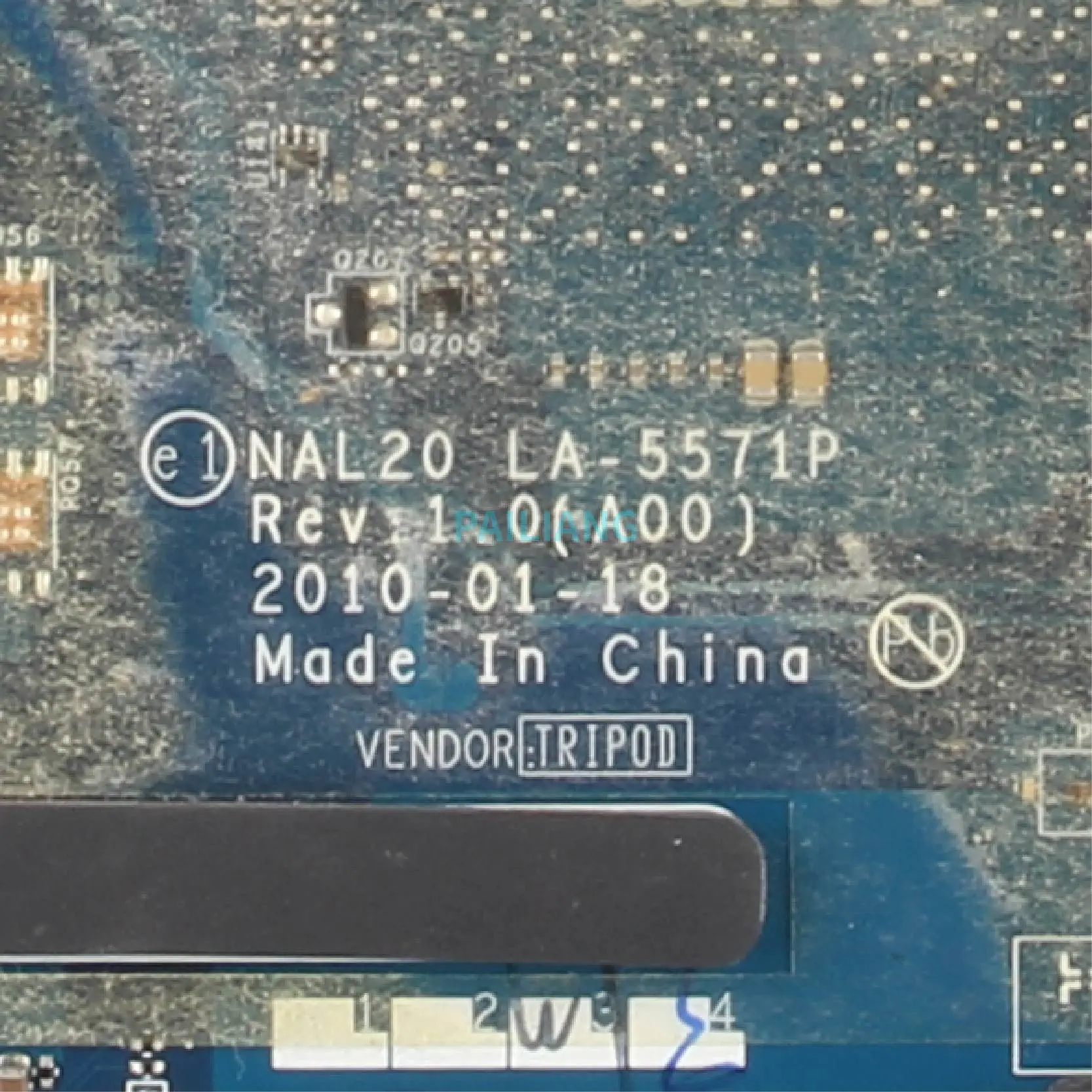 PAILIANG материнская плата для ноутбука Dell Latitude E6510 материнская плата LA-5571P CN-0WJ1RV 0WJ1RV QM57 tesed DDR3