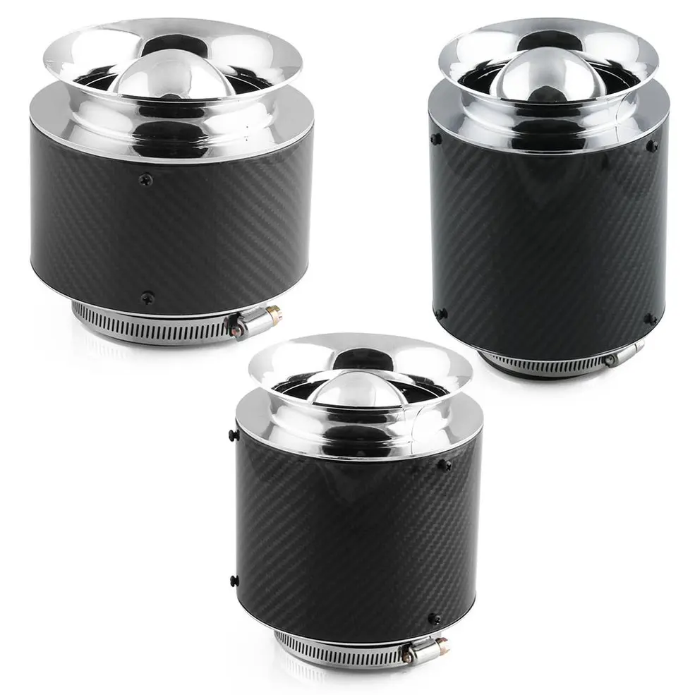 

Car modification carbon fiber 3" Inlet /5" Carbon Fiber Look Hi-Flow Air Filter For Cold Air/Short Ram Intakes