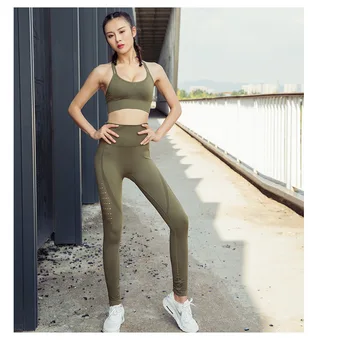

yoga Set Wome Gym Slim yoga Bra yoga Lenggings Fitness Workout Running Sportswear Gym Clothing Sports Shirt and pants Yoga Suit