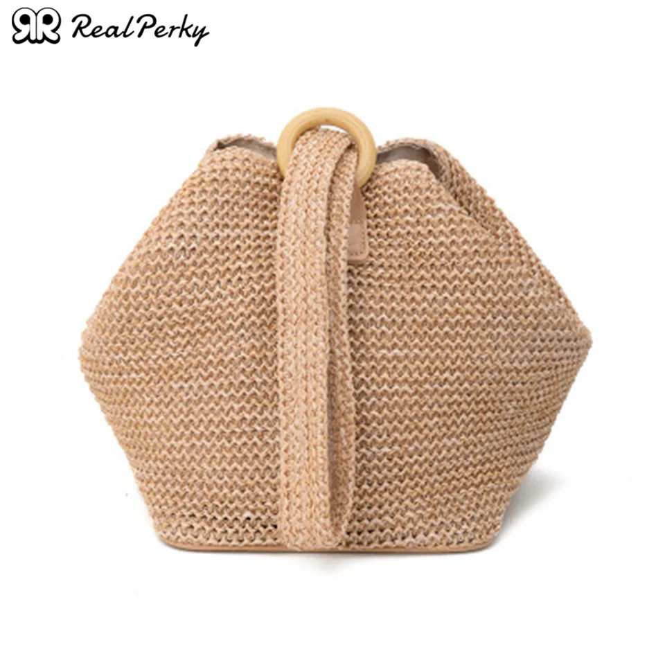 

Brand Straw Bags for Women Beach Bag Personality Crossbody Handbag Lady Vintage Handmade Knit Fashion Shoulder Bag