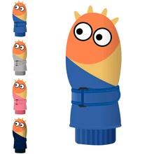 Высококачественные детские зимние лыжные перчатки, Водонепроницаемые двухслойные бархатные толстые теплые мягкие перчатки, зимние лыжные перчатки