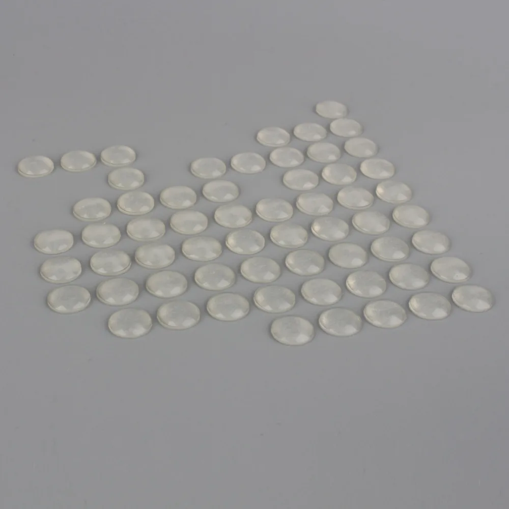 100Pcs Self Adhesive Silicone Rubber Bumpers Anti Slip Door Stops Pad Damper Buffer Feet Pads Furniture Protective Pads