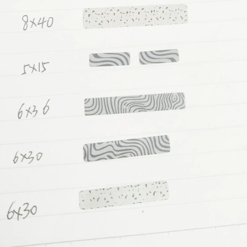 DIY Manual Zebra SCRATCH OFF STICKER LABEL 1000pcs Pattern Tape In