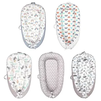 

Portable Newborn Bionic Bed Baby Nest Infant Soft Cotton Crib Bumper Babynest D0AF