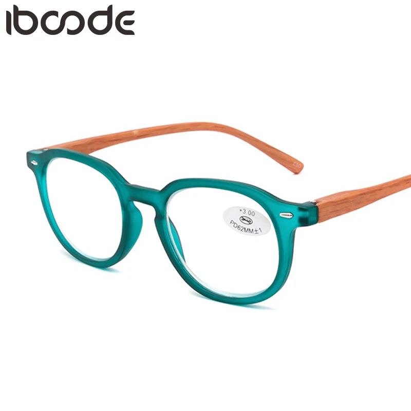 iboode Reading Glasses Women Men Retro Square Frame Spring Legs Presbyopic Eyeglasses+1.0 To+4.0 Unisex Eyewear Oculos De Grau