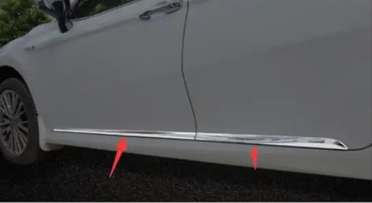 Тип восьмого поколения для Toyota Camry украшения тела яркая полоса боковая юбка тело анти-столкновения бар украшения