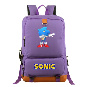 

Cute Cartoon Super Sonic Backpack Women Men Daily Laptop Backpack Travel Bags for Teenagers Students Large School Bags