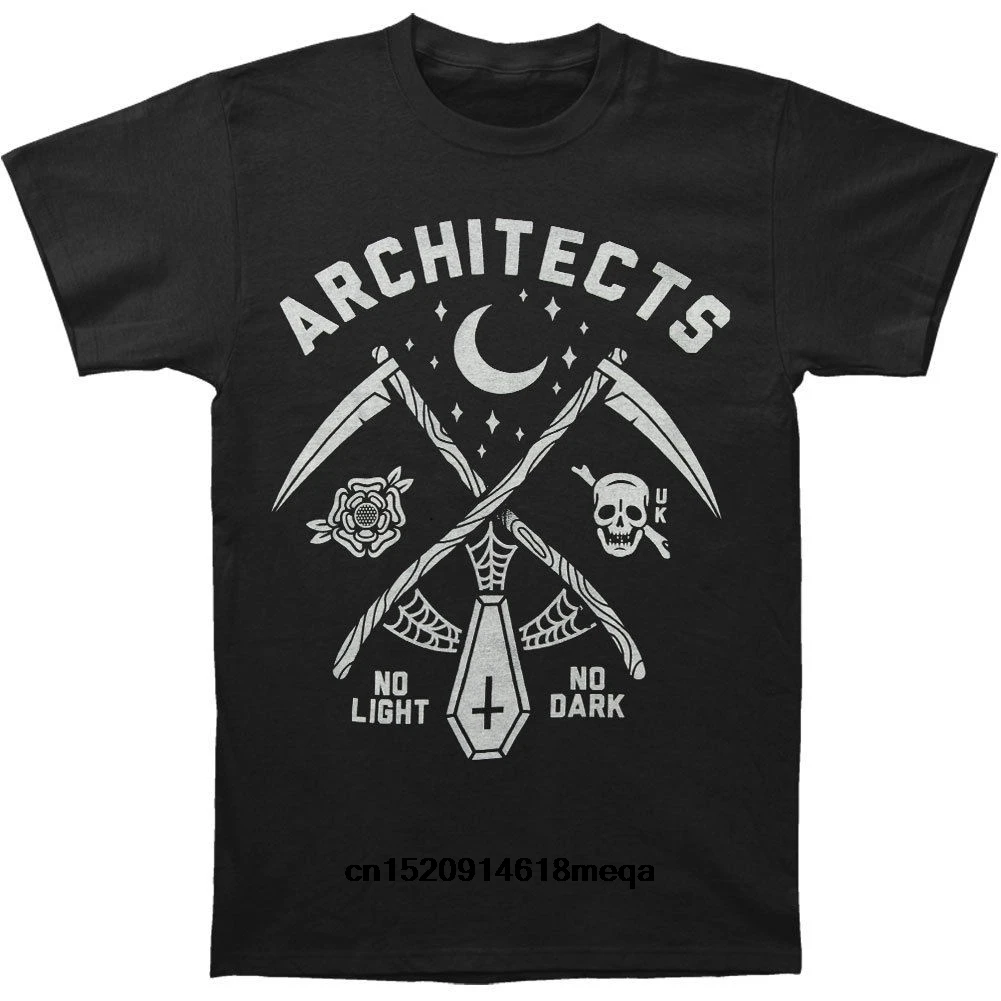 funny t shirts Architects Men's No Light T-shirt Black Summer T-shirts |