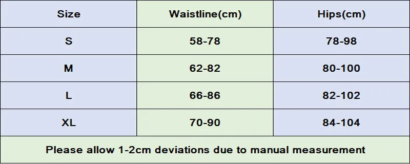 running 0002 Size chart