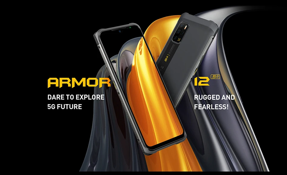 Ulefone Armor 12 5G Rugged Phone Android 11 8GB+128GB Mobile Phones 6.52“ Waterproof Smartphone 5180 mAh Wireless Charging NFC ddr5 ram