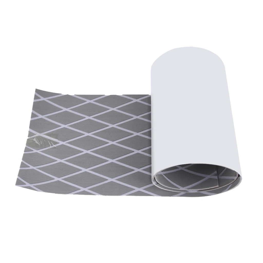 1 Pcs Cross Style EVA Foam Teak Sheet Boat Flooring Boat Decking Self-Adhesive Pad 190x35x0.6 cm