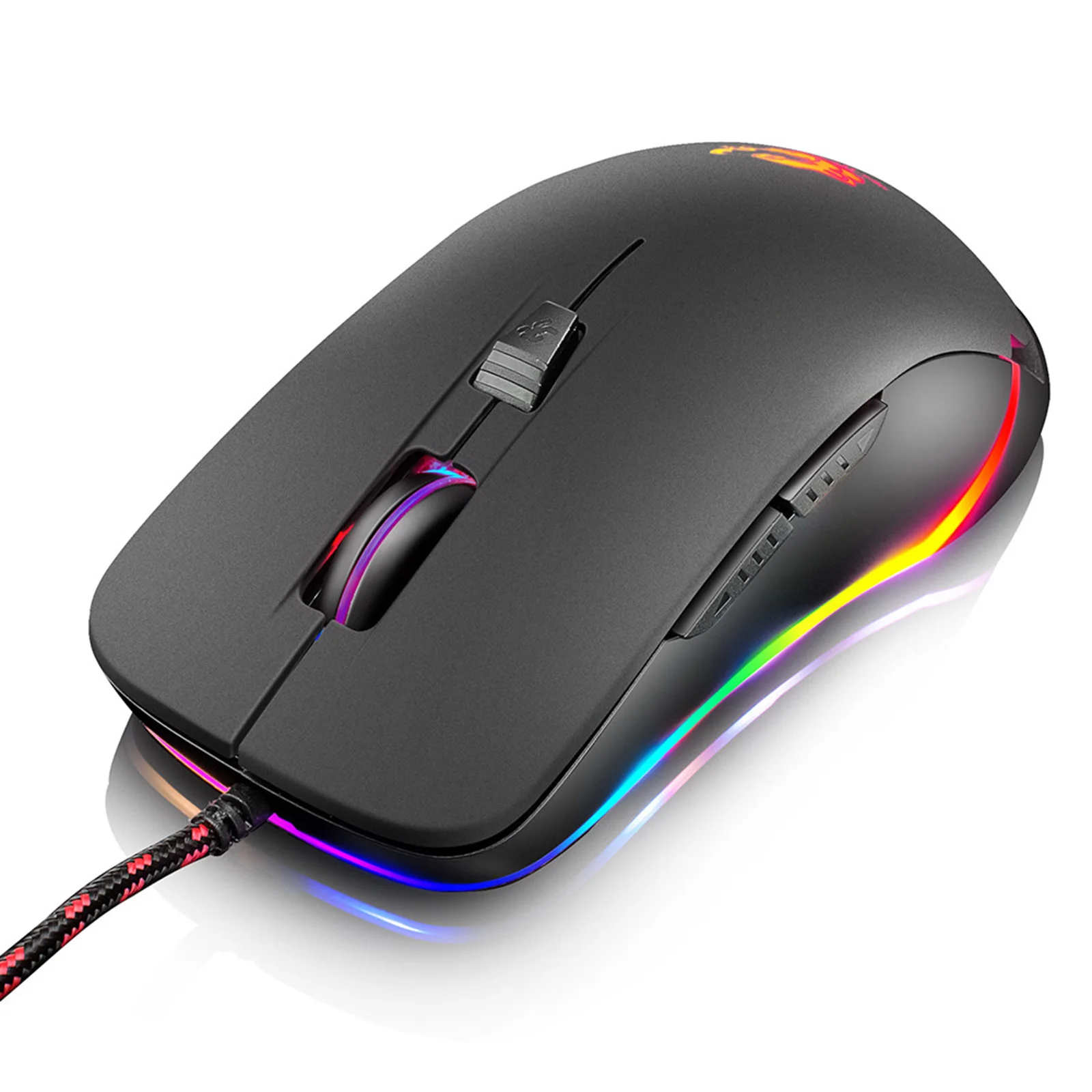 V6 RGB LED Backlit Gaming Mouse 1000/1500/2000/3000/4000 DPI USB Ergonomic Gaming Mouse for Gamers PC Laptop