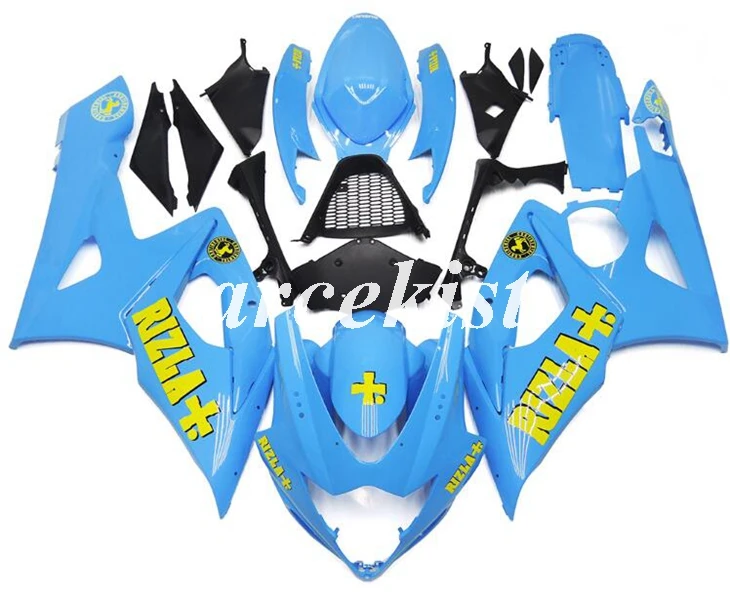 

4 Gifts Injection Mold New ABS Full Motorcycle Fairings Kit For GSXR1000 GSXR-1000 K5 05 06 2005 2006 body set Sky blue