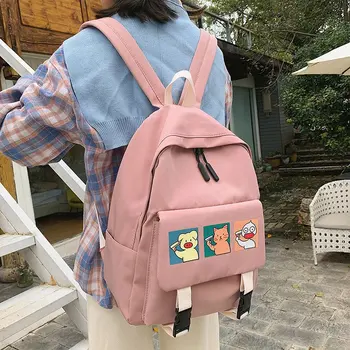 

PB2813 Campus College Wind Cartoon Backpack Korea CHIC Student Backpack