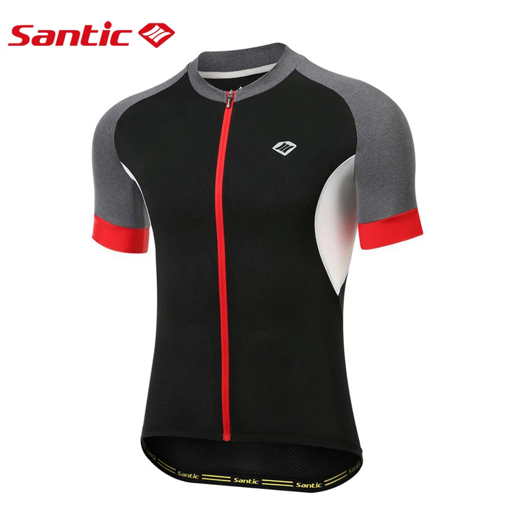Мужская велосипедная майка Santic с коротким рукавом велосипедные рубашки