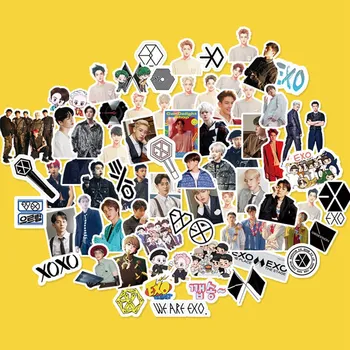 

65Pcs Kpop Creative Cute Self-made Exo Q Version Pretty Boys Scrapbooking Stickers /Decorative Sticker /DIY Craft Photo Albums