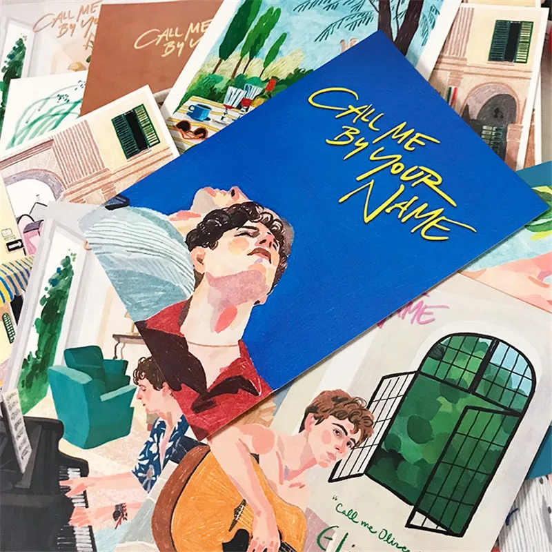 

André Aciman Call Me by Your Name Movie SKAM EVAK CMBYN Postcard Post Photo Card 8pcs Collection Limited N