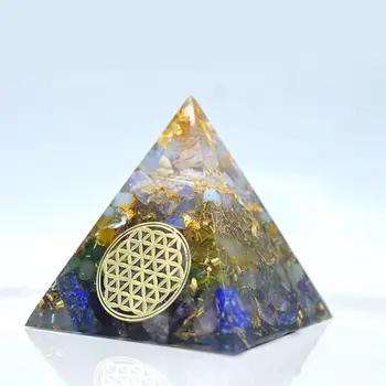 

40Pcs Copper Orgonite Sticker Tree Life Energy Tower Pyramid Epoxy Resin Crafts L4ME