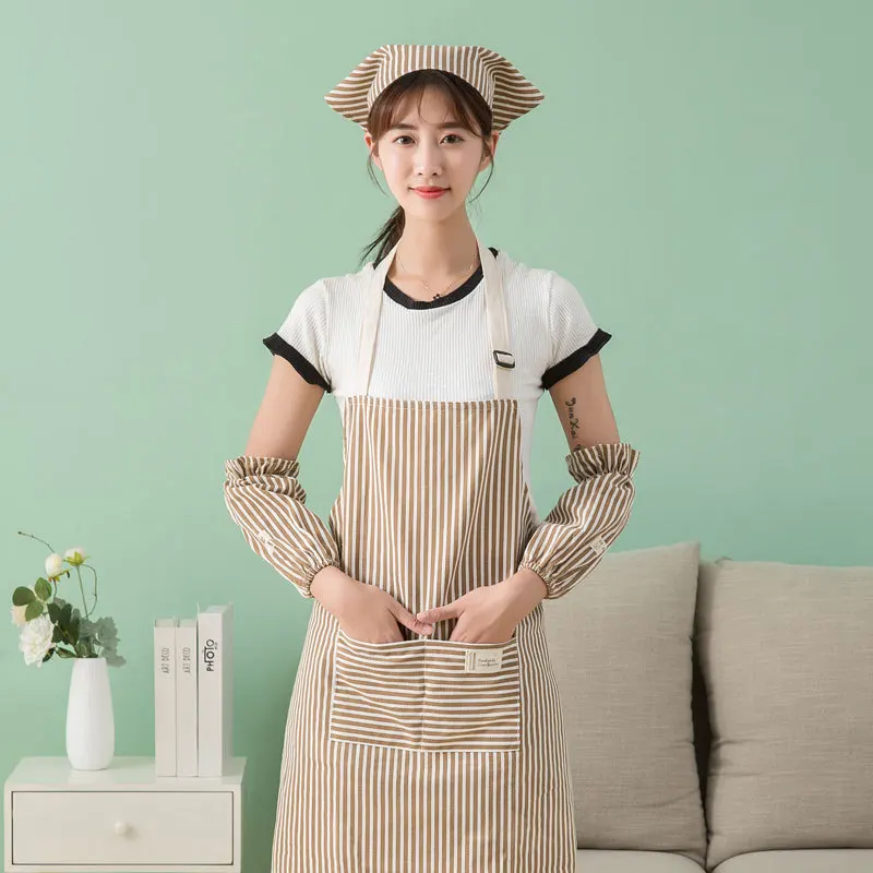 3set Color Cooking Kitchen Apron For Woman Men Chef Waiter Cafe Shop BBQ Hairdresser Aprons Bibs Accessory Dropshipping |