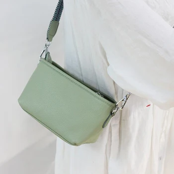 

Quality Leather Bags for Women 2020 Messenger Bags Genuine Leather Female Sweet Shoulder Bag Cowhide Handbags Bolsa Feminina