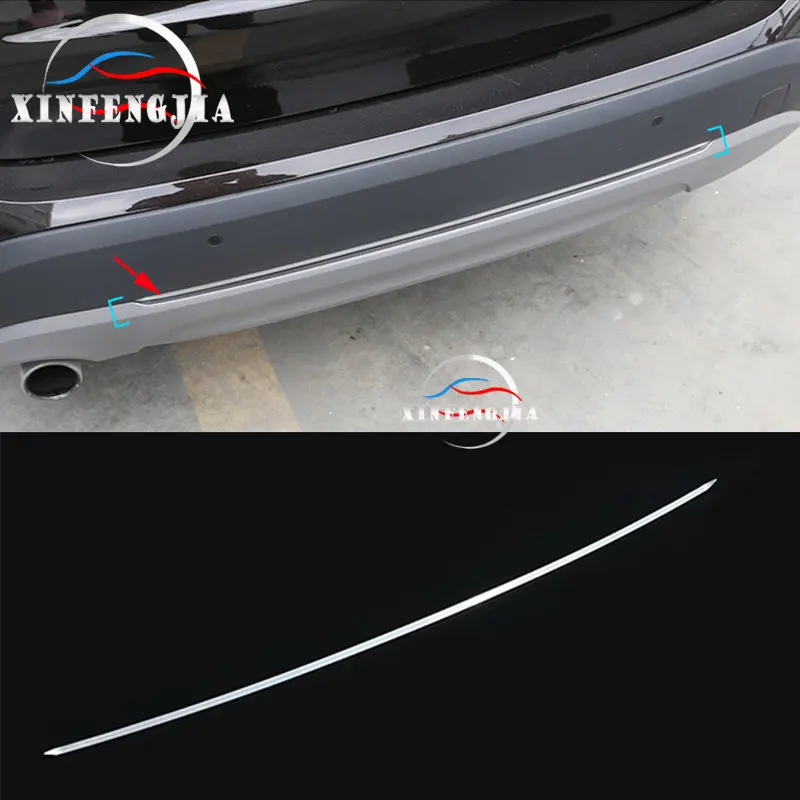 Для BMW X1 F48 16-19 стальной задний бампер Buttom Plate Decorator чехол с ремешком отделкой