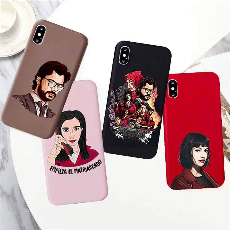 Phone Case for IPhone 11 Pro MAX 7 8 X XS XR Silicone Spain TV La Casa De Papel Money Heist House Paper Funda for Iphone SE 2020 Phone Case for IPhone 11 Pro MAX 7 8 X XS XR Silicone Spain TV La Casa De Papel Money Heist House Paper Funda for Iphone SE 2020