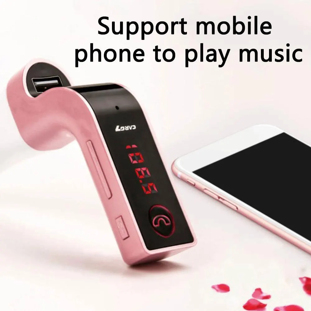DSYCAR 1 шт. Bluetooth Handsfree автомобильный комплект FM модулятор USB зарядка fm-передатчик Bluetooth Автомобильный mp3 плеер