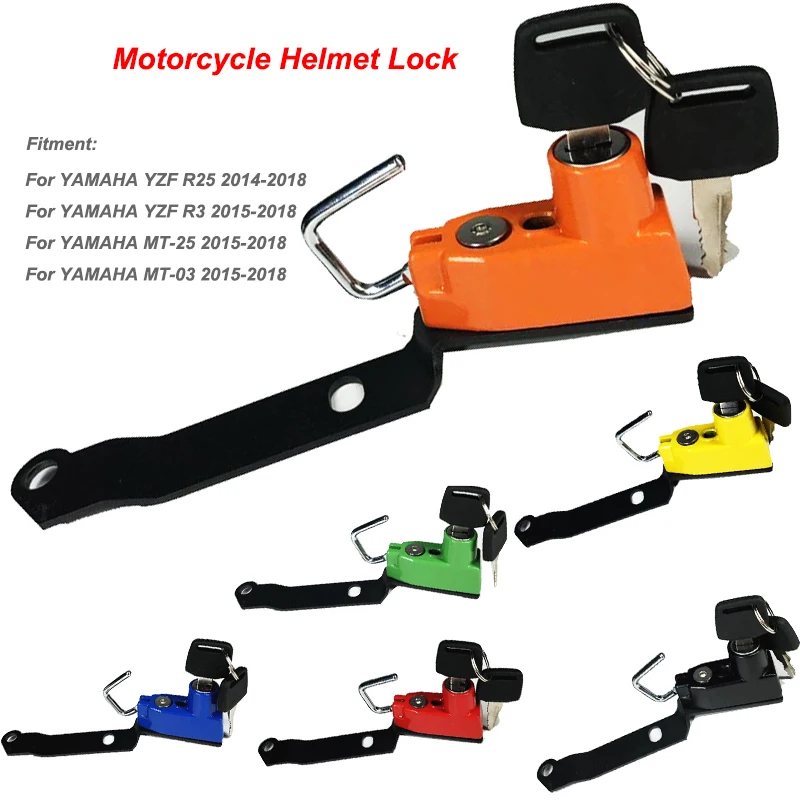 R3 R25 крепление для мотоциклетного шлема черная боковая Противоугонная защита
