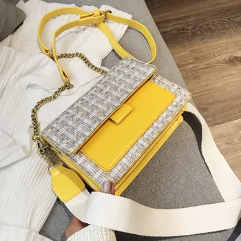 

Woolen Chain Small Black Bag Popular Women's Bag 2020 New Fashion Messenger Bag Net Red Versatile Ins Shoulder Bag