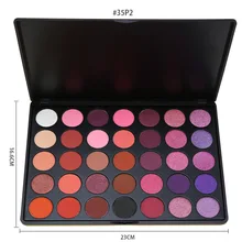 35 color eyeshadow make-up earth color pearly matte 35 color glitter eyeshadow palette easy to color sequin glitter eyeshadow
