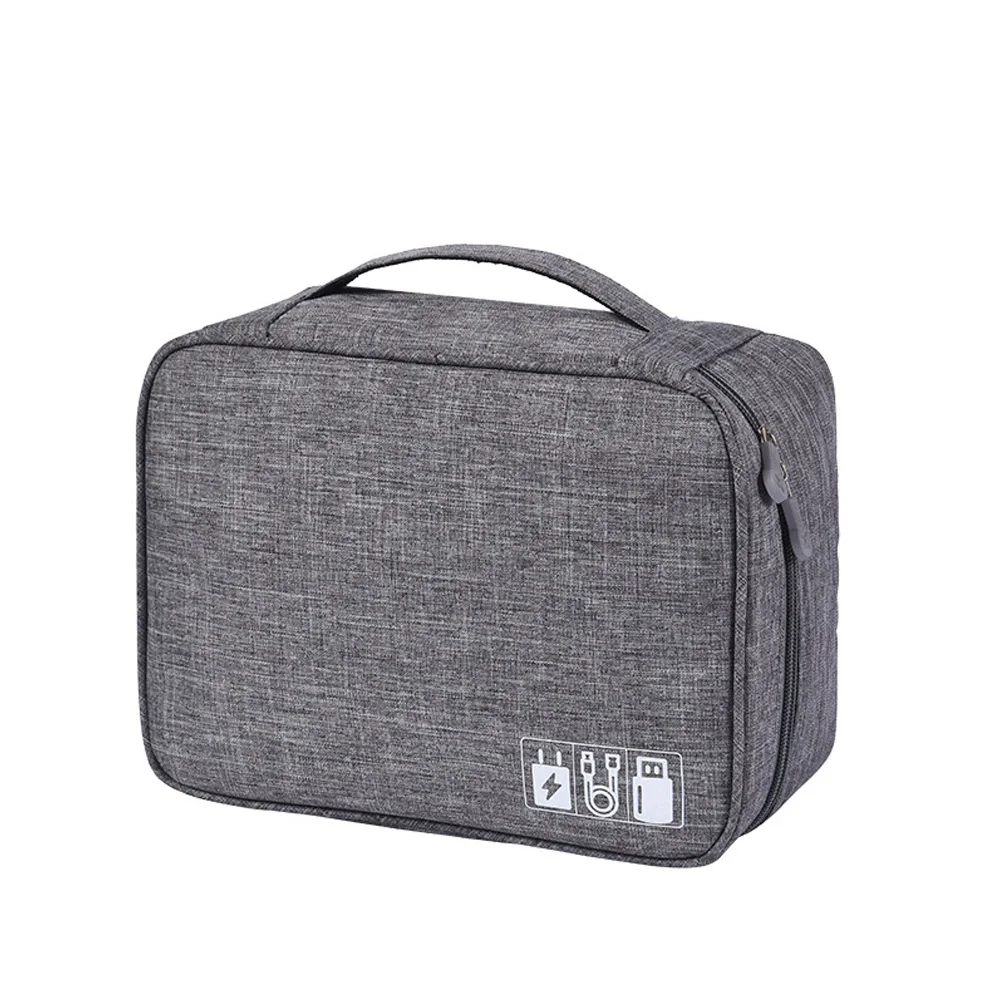 

USB Cable Portable Multipurpose Travel Case Cosmetic Pouch Earphone Organizer Charger Storage Bag Digital