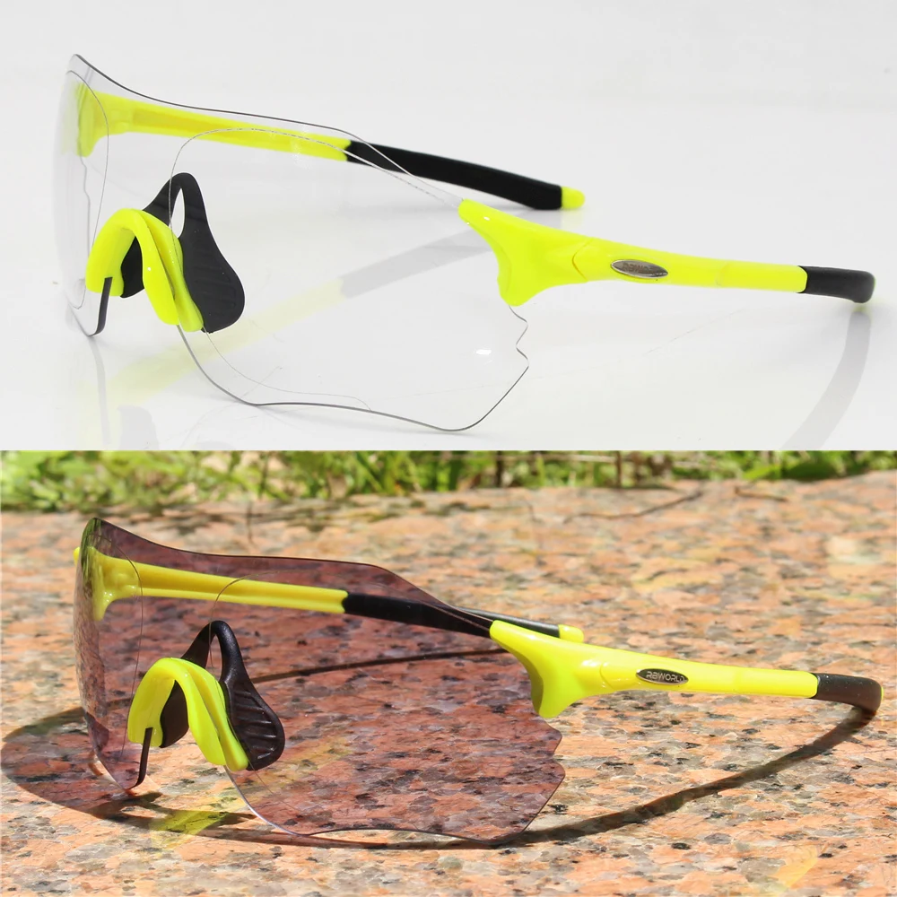 Photochromic Cycling Sunglasses Mountain Bike Goggles Cycling Eyewear Bicycle Sunglasses Cycling Glasses