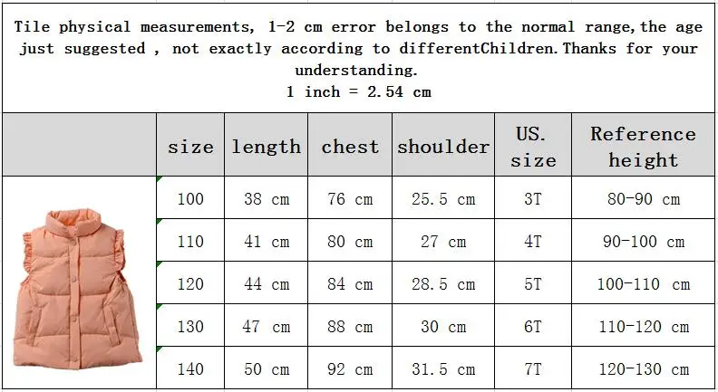 thick winter coat Thicken Warm Vest For Girls Ruffles Flower Hooded Waistcoats Down Jacket For 2-7 Years Kids Winter Clothes Cute Candy Color water proof coat