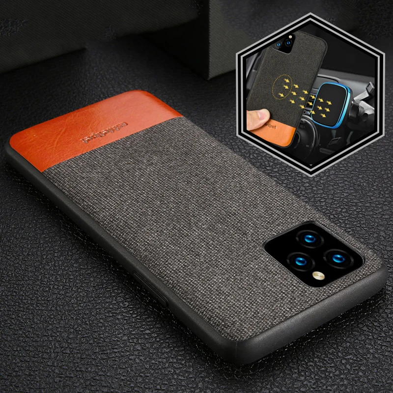 Мужской деловой тканевый Магнитный чехол для apple iphone 11 pro max противоударный 12 12mini 7
